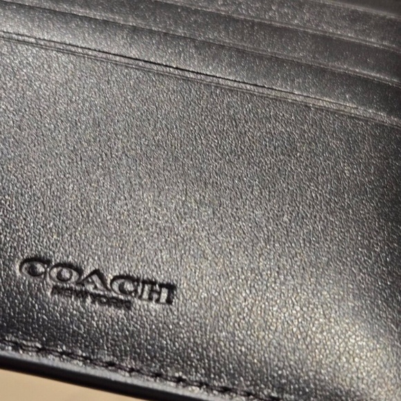 NEW Coach 3 in 1 Men Wallet Signature Leather Smooth Leather/Black CR957 NWT - Picture 9 of 9